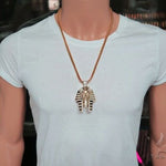 King Tut Diamond Pendant Sandblasted Face 62468 - Image 16