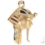 King Tut Diamond Pendant Sandblasted Face 62468 - Image 4