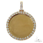 14K Gold Diamond Photo Pendant 67658 - Image 1