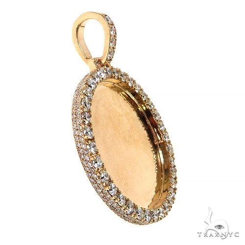 14K Gold Diamond Photo Pendant 67658 - Image 2