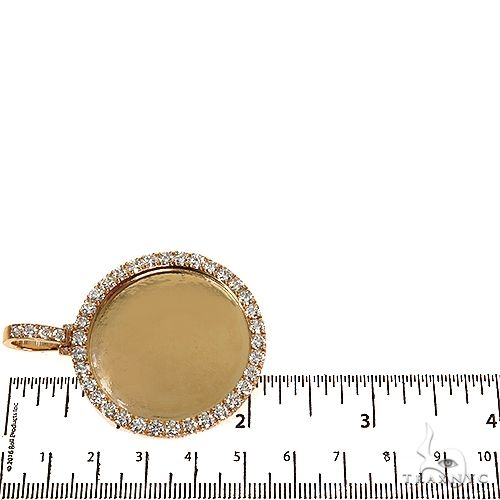14K Gold Diamond Photo Pendant 67658 - Image 6