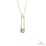 14K Gold Diamond Pin Pendant 66828 - Image 4