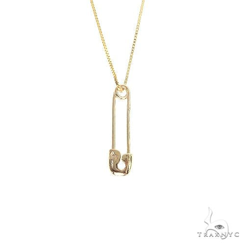 14K Gold Diamond Pin Pendant 66828 - Image 4