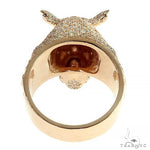 14K Gold Diamond Rhino Ring 66439 - Image 4