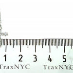 14K Gold Diamond Single Cross Earrings 66195 - Image 5