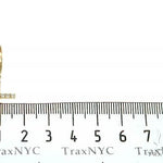 14K Gold Diamond Single Cross Earrings 66196 - Image 6