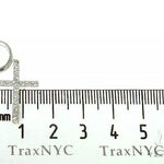 14K Gold Diamond Single Cross Earrings 66201 - Image 6