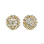 14K Gold Diamond Stud Earrings 65752 - Image 1
