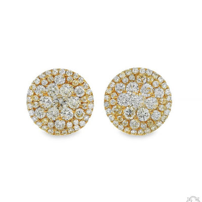 14K Gold Diamond Stud Earrings 65752 - Image 1