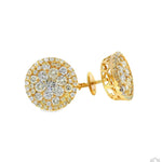14K Gold Diamond Stud Earrings 65752 - Image 2