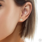 14K Gold Diamond Stud Earrings 65957