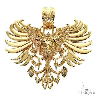 14K Gold Vulture Pendant 68739 - Image 1