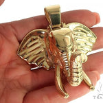 14K Gold Elephant Pendant 66356 - Image 5