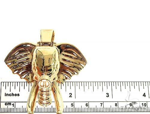 14K Gold Elephant Pendant 66356 - Image 6
