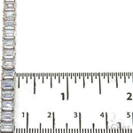 14K Gold Emerald Diamond Bracelet (Lab) 68613 - Image 5