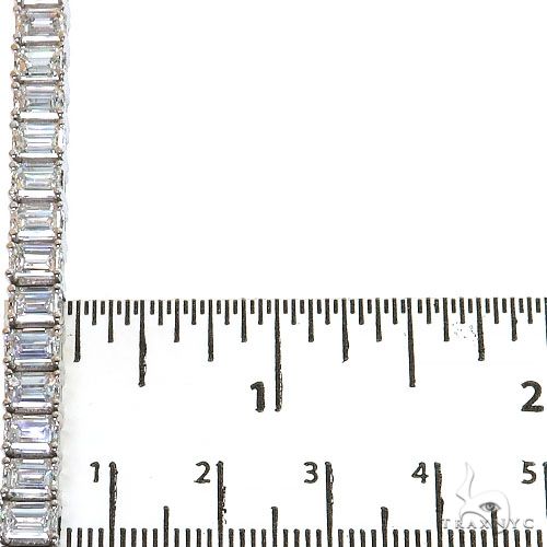 14K Gold Emerald Diamond Bracelet (Lab) 68613 - Image 5