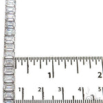 14K Gold Emerald Diamond Bracelet (Lab) 68614 - Image 5