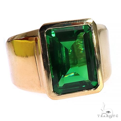 14K Gold Emerald Ring 67951 - Image 2