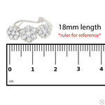 14K Gold Flower Diamond Hoop Earrings 70480 - Image 10