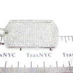 14K Gold Fully Ice Diamond Dog Tag Pendant 35978 - Image 5