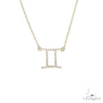 14K Gold Gemini Diamond Necklace 66713 - Image 1