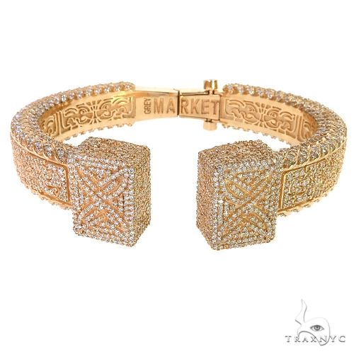 Nordic Hammer Diamond Bangle Bracelet 69564 - Image 1