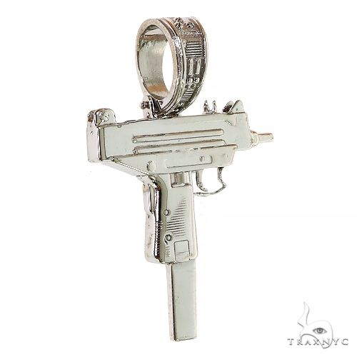 14K Gold Gun Pendant 68742 - Image 3