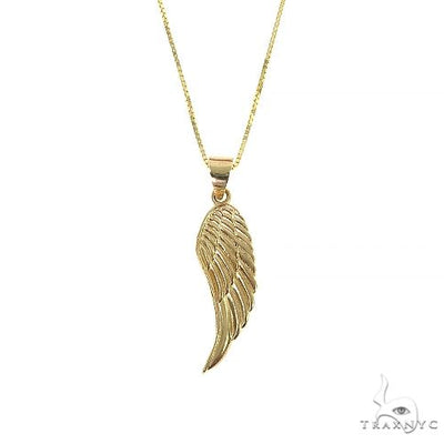 14K Gold Half Angel Wing Set 66448 - Image 1