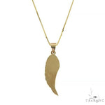 14K Gold Half Angel Wing Set 66448 - Image 3