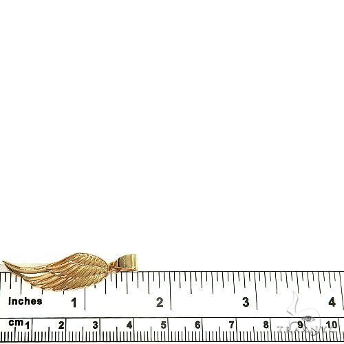 14K Gold Half Angel Wing Set 66448 - Image 6