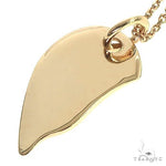 14K Gold Half Broken Heart Necklace 66682 - Image 4