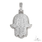 14K Gold Hamsa Diamond Pendant 66869 - Image 1
