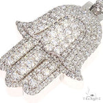 14K Gold Hamsa Diamond Pendant 66870 - Image 3
