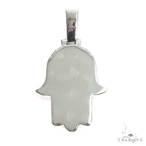 14K Gold Hamsa Diamond Pendant 66870 - Image 4