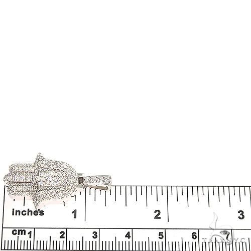 14K Gold Hamsa Diamond Pendant 66870 - Image 6