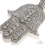 14K Gold Hamsa Diamond Pendant 67903 - Image 3