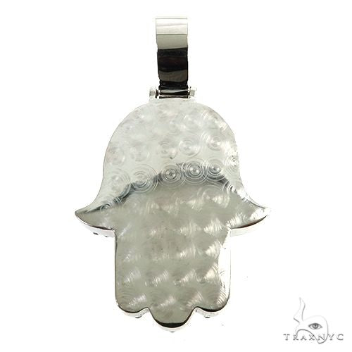 14K Gold Hamsa Diamond Pendant 67903 - Image 4