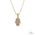 14K Gold Hamsa Diamond Pendant Set 66610 - Image 1