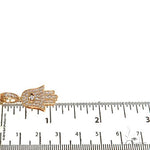 14K Gold Hamsa Diamond Pendant Set 66610 - Image 6