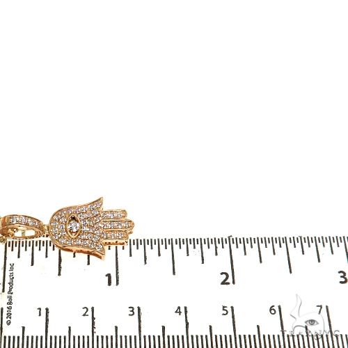 14K Gold Hamsa Diamond Pendant Set 66610 - Image 6