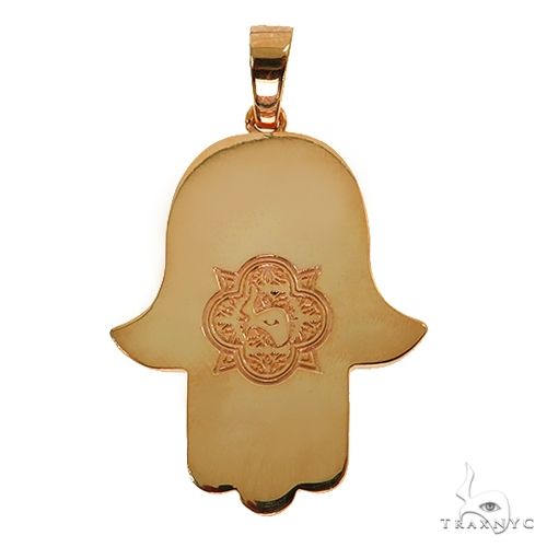 14K Gold Hamsa Pendant 67706 - Image 4