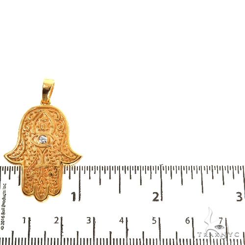 14K Gold Hamsa Pendant 67706 - Image 5