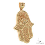 14K Gold Hamsa Pendant 68847 - Image 2