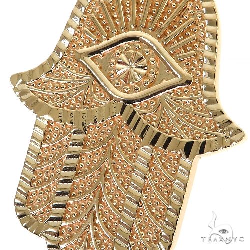 14K Gold Hamsa Pendant 68847 - Image 3