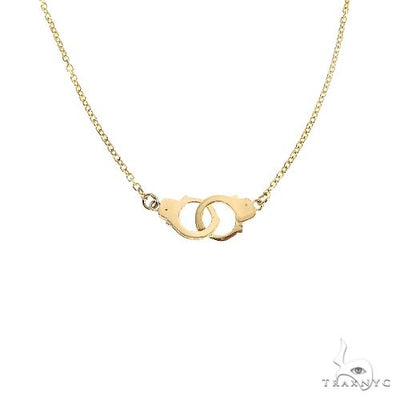 14K Gold Handcuffs Necklace 66802 - Image 1