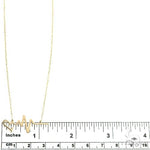 14K Gold Heartbeat Necklace 66541 - Image 4