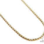 14K Yellow Gold Hollow Round Box Link Chain 24 Inches 2.5mm 68113 - Image 1