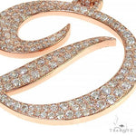 14K Gold Initial 'D' Diamond Pendant 66474 - Image 3