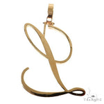 14K Gold Initial Diamond Pendant 67601 - Image 4