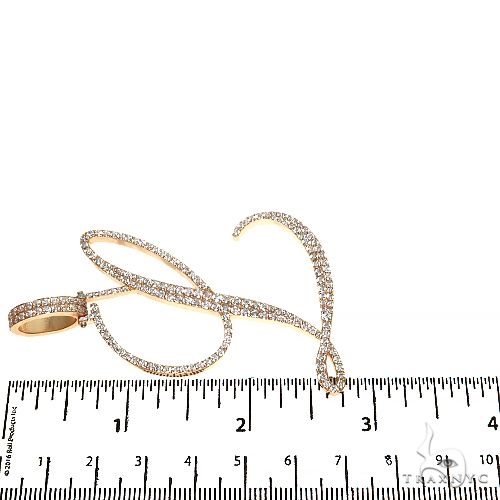14K Gold Initial Diamond Pendant 67601 - Image 6